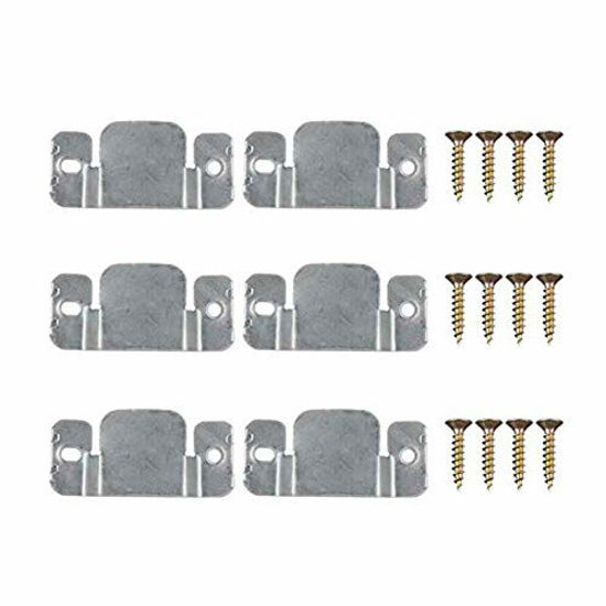 Picture of AKOAK 6 Pcs Metal Sectional Sofa Connectors Sectional Connectors Furniture Interlock with 12 Pcs Screws