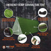 Picture of Life Tent Emergency Survival Shelter - 2 Person Emergency Tent - Use As Survival Tent, Emergency Shelter, Tube Tent, Survival Tarp - Includes Survival Whistle & Paracord (Green)