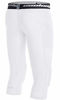 Picture of COOLOMG Basketball Pants with Knee Pads Kids 3/4 Compression Tights White L