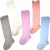 Picture of Baby Knee High Anti Slip Socks Stockings with Grips for Girls and Boys 5 Pairs