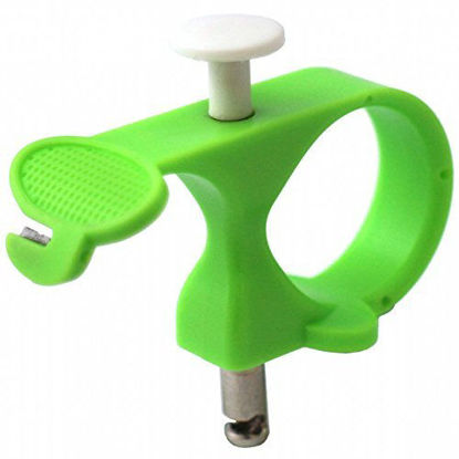 Picture of Needle Puller, 3 in 1 Thread Cutter Sewing Thimble Shielded Protector Pin Needles Quilting Craft Accessories DIY Sewing Tools(Green)