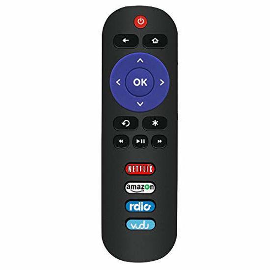 Picture of New RC280 IR Remote Control fit for TCL ROKU LED TV 28S305 28S3750 32FS3700 32FS4610R 40FS3750 40FS3800 40FS3850 55C803 55S403 55S405 65S401 65S403 32S301 32S305 32S3700 32S3750 32S3800 with VUDU Key