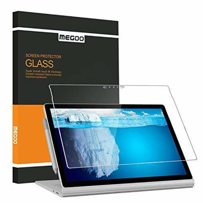 Picture of Megoo Screen Protector for Surface Book 2/3 15 Inch, Tempered Glass/Easy Installation/Scratch resistant, Compatible with Microsoft Surface Pen 