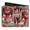 Picture of Buckle-Down mens Buckle-down Pu Bifold - Deadpool Arms Crossed Pose Badge/Wade Vs Wade Poster Stacked Bi Fold Wallet, Multicolor, 4.0 x 3.5 US