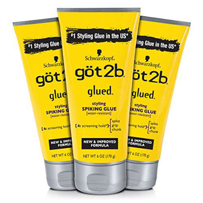 Picture of Got2b Glued Styling Spiking Hair Glue, 6 Ounce (Count of 3)