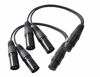 Picture of Devinal XLR Splitter Female to 2 Male Cable, XLR Female to Dual XLR Male Balanced Patch Y Cable, 3 PIN XLR Jack to 2 XLR Plugs Adaptor Cord - 1 Feet 2 Pack