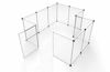 Picture of Tespo Pet Playpen, Portable Large Plastic Yard Fence Small Animals, Puppy Kennel Crate Fence Tent, 28 X 20 Inch, White, 12 Panels