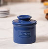 Picture of Butter Bell - The Original Butter Bell Crock by L. Tremain, French Ceramic Butter Dish, Café Retro Collection, Royal Blue, Glossy Finish