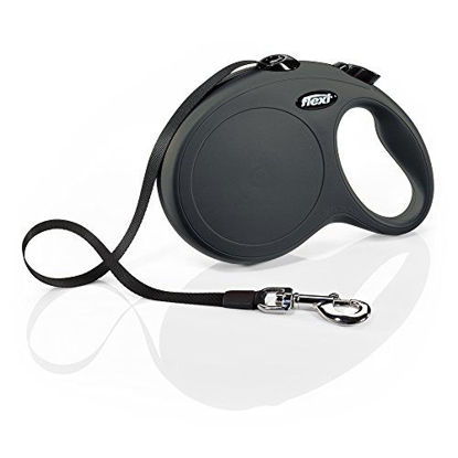 Picture of FLEXI New Classic Retractable Dog Leash (Tape) 26 feet, Large, Black