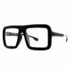 Picture of Thick Square Frame Clear Lens Glasses Eyeglasses Super Oversized Fashion and Costume - Black