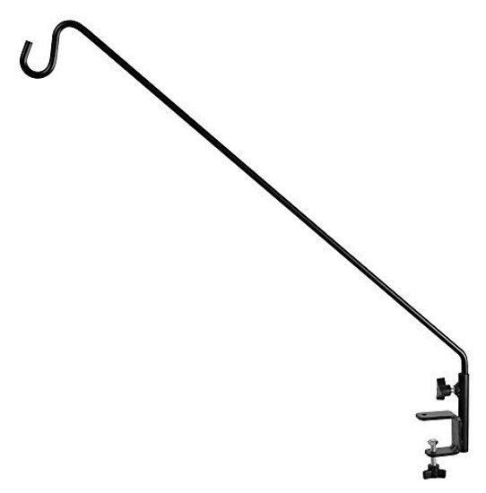 Picture of Gray Bunny GB-6819 Heavy Duty Deck Hook, 37 Inch Pole, 2 Inch Non-Slip Clamp, with 360 Degree Swivel, for Bird Feeders, Planters, Suet Baskets, Lanterns, Wind Chimes and More