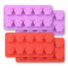 Picture of Cozihom Dog Paw Shaped Silicone Molds, 10 Cavity, Food Grade, for Chocolate, Candy, Cake, Pudding, Jelly. 4 Pcs