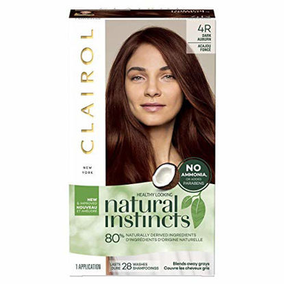 Picture of Clairol Natural Instincts Hair Color, 4R Rosewood (Dark Auburn Brown) 1 Kit