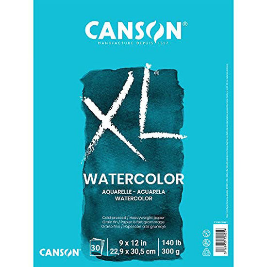 Picture of Canson 100510941 XL Series Watercolor Pad, 1 Pack, Multicolor