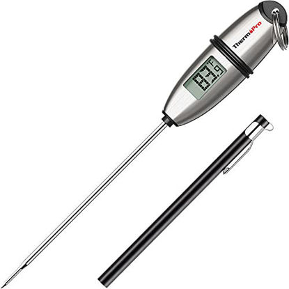 ThermoPro TP-16 Digital Cooking Food Meat Thermometer for Smoker Oven  Kitchen Candy BBQ Grill Thermometer Clock Timer with