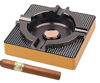 Picture of Cigar Ashtray Metal Outdoor Cigar Cigarette Ashtray for Patio/Home/Table Modern Ashtrays -(Square,Alloy)