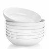 Picture of DeeCoo 7 Pack Porcelain Pasta Bowls Ceramic Salad Soup Bowl, Large Serving Bowl, Wide and Shallow, Set 8.3 Inch - 30 Ounce - for Pasta, Salad, Cereal, Soup & Microwave & Dishwasher Safe