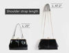 Picture of Vintage Kiss Lock Handbags Shiny Patent Leather Evening Shoulder Tote Bags with Chain Strap (Black)