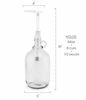 Picture of Half Gallon Glass Pump Dispenser Bottle, 64-Ounce Jug with Pump for Sauces, Syrups, Soaps and More