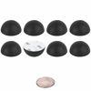 Picture of 1" Platinum Silicone Hemisphere Bumper, Non-Skid Isolation Feet with Adhesive - 20 Duro - 8 Pack