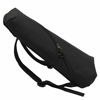 Picture of Longteam Linen Cylindrical Ukulele Case 10mm Sponge Portable Waterproof Ukuleles bag Cover Uke gig bag with Accessory Storage Pocket (21/23 In Soprano/Concert, Black)