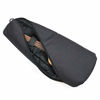 Picture of Longteam Linen Cylindrical Ukulele Case 10mm Sponge Portable Waterproof Ukuleles bag Cover Uke gig bag with Accessory Storage Pocket (21/23 In Soprano/Concert, Black)