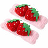 Picture of 2 Pcs Cute Strawberry Headbands Soft Washing Face Makeup Hair Bands Elastic Spa Shower Yoga Sports Headwraps Hair Accessories for Women and Girls