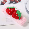 Picture of 2 Pcs Cute Strawberry Headbands Soft Washing Face Makeup Hair Bands Elastic Spa Shower Yoga Sports Headwraps Hair Accessories for Women and Girls