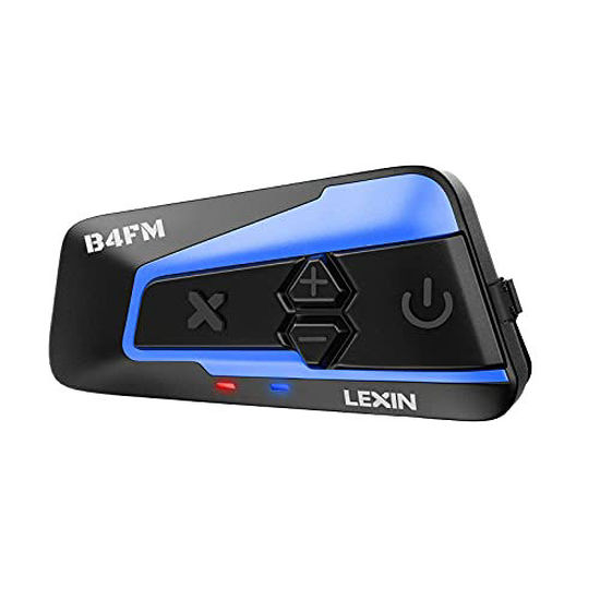 Picture of LEXIN 1pc B4FM 10 Riders Motorcycle Bluetooth Headset with Music Sharing, Helmet Bluetooth Intercom with Noise Cancellation/FM Radio, Universal Communication Systems for ATV/Dirt Bike