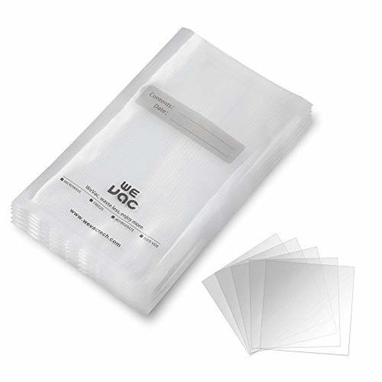 Picture of Wevac Vacuum Sealer Bags 100 Quart 8x12 Inch for Food Saver, Seal a Meal, Weston. Commercial Grade, BPA Free, Heavy Duty, Great for vac storage, Meal Prep or Sous Vide