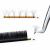 Picture of Volume Eyelash Extensions 0.07 D Curl 8-14mm Mixed Volume Lash Extensions Easy Fan Lashes Self Fanning 2D-10D Rapid Blooming Lash Extension Supplies 8-25mm (0.07-D Curl, Mix 8-14mm)