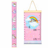 Picture of Sylfairy Growth Chart, Kids Wall Ruler Removable Height Measure Chart for Boys Girls Growth Ruler Unicorn Wall Room Decoration 79" x 7.9"Pink Unicorn)