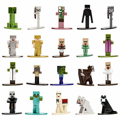 Picture of Jada Toys Minecraft 20-Pack Wave 1 Nano METALFIGS 1.65" Die - Cast Figures, Multicolor (30125)