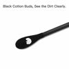 Picture of tifanso 200 Count Black Cotton Swabs, Natural Black Double Tipped Cotton Buds, Cruelty-Free Ear Swabs, Chlorine-Free Hypoallergenic