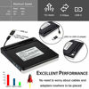 Picture of External DVD Drive USB 3.0/USB-C CD/DVD+/-RW Drive Burner Player Reader, Portable CD/DVD ROM Optical Drive for for MacBook Mac Laptop Desktop PC Windows(Silver)