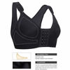 Picture of KIMIKAL Women Post-Surgery Front Closure Sports Bra (L(36B,36C,36D,38A), Black)