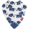 Picture of Nuby Reversible 100% Natural Cotton Muslin 3 Piece Teething Bib, Grey/Red/Blue, Arrows/Red Stripes/Elephants