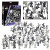 Picture of Fantasy Creature Mini Action Figure Playset-98pc Monster Toy Miniatures w 14 Unique Sculpts - Dragons, Wizards, Orcs, and More- XL 1/32nd Scale Dungeon Character Accessories