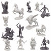 Picture of Fantasy Creature Mini Action Figure Playset-98pc Monster Toy Miniatures w 14 Unique Sculpts - Dragons, Wizards, Orcs, and More- XL 1/32nd Scale Dungeon Character Accessories