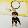 Picture of BBEART Dog Keychain ring, Cool Cute Pet Dog Keyring Bag Charm Mini Metal Key Ring Keyfob (Rottweiler)