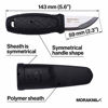 Picture of Morakniv Eldris Fixed-Blade Pocket-Sized Knife with Sandvik Stainless Steel Blade, Lanyard and Firestarter, Black, 2.2 Inch