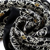 Picture of Charmeuse Satin Silk Scarf for Men (Black and White)