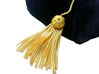 Picture of Grad Days Doctoral Graduation Tam Unisex Black Velvet 8-Sided with Gold Bullion Tassel Satin Silk Band