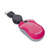 Picture of Verbatim USB Corded Mini Travel Optical Wired Mouse for Mac and PC - Commuter Series Pink