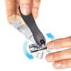 Picture of EZ Grip 360 Degree Rotary Stainless Steel Sharp Blade Fingernail Toenail Clipper, Trimmer And Cutter