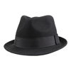 Picture of Home Prefer Men's Wool Felt Winter Hat Short Brim Fedora Hat Black Medium