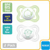 Picture of MAM Mini Air Pacifiers (2 Pack, 1 Sterilizing Pacifier Case), MAM Sensitive Skin Pacifier 0-6 Months, Best Pacifier for Breastfed Babies, Unisex Baby Pacifiers