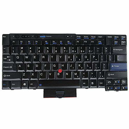 Picture of SUNMALL New Laptop Keyboard with Pointer Compatible with Lenovo ThinkPad T400S T410 T410S T410I T410SI T420 T420I T420S T510 T510I T520 W510 W520 X220 X220I X220S X220T US Layout Black