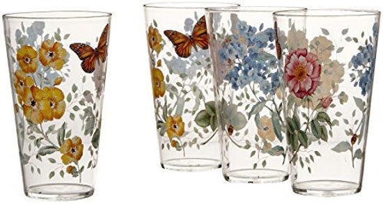 Picture of Lenox Butterfly Meadow Melamine 4 Piece Highball, 1.4 LB, Multi