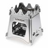 Picture of Lixada Camping Wood Stove Folding Lightweight Stainless Steel Wood Burning Backpacking Stove for Outdoor Cooking Picnic Hunting